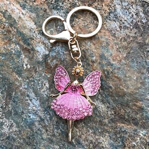 Pink Fairy Keychain